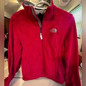 Hot pink North Face jacket